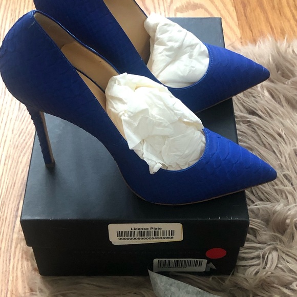 BNIB Giuseppe Zanotti Yvette Python Print Leather Pump Heels Size 38.5 - Picture 3 of 6